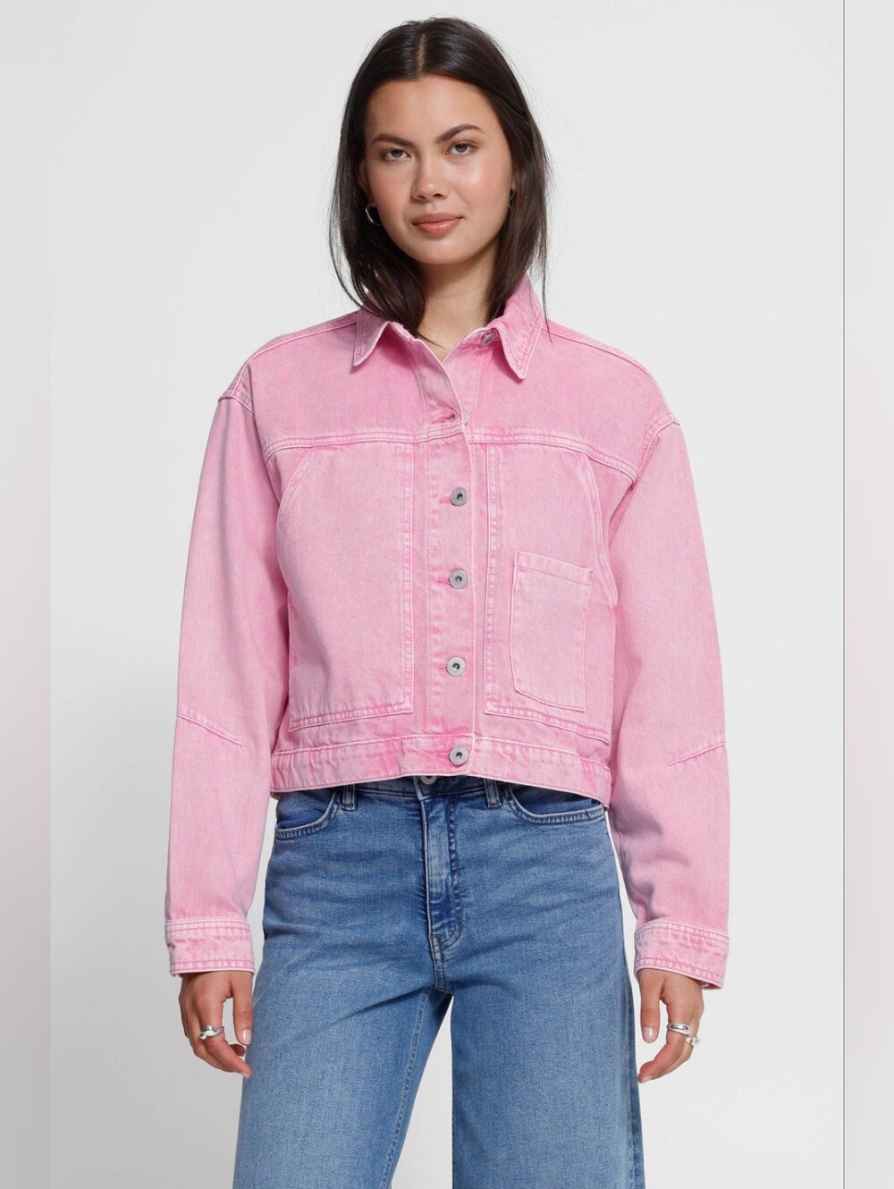 Pink Denim Jacket Sz 34